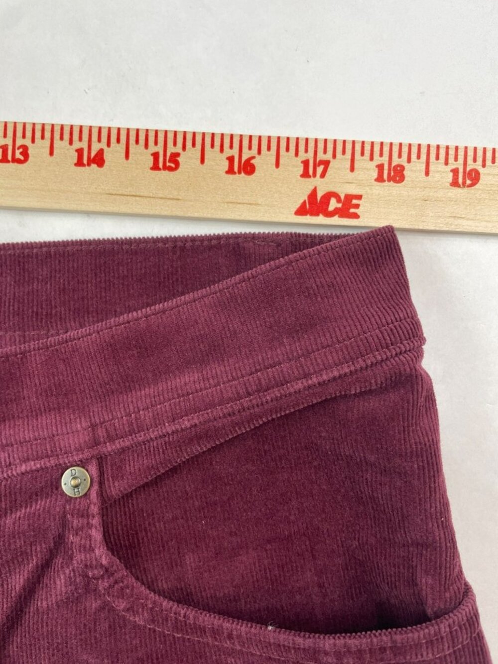 Duck Head Corduroy Pants Fig Men's Sz 36x30 Classic Fit Burgundy MSRP$128 NWT - Picture 11 of 13